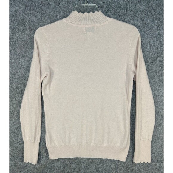 Nanette Lepore Pink 100% Cashmere Long Sleeve Sweater Soft 2 Ply Size Large - Picture 4 of 11